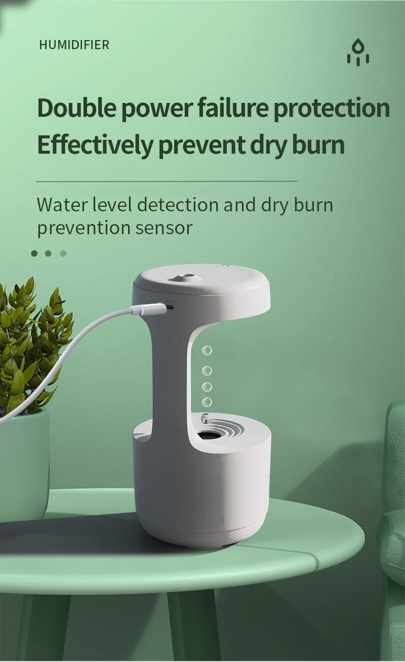 Anti-Gravity Humidifier with LED Display