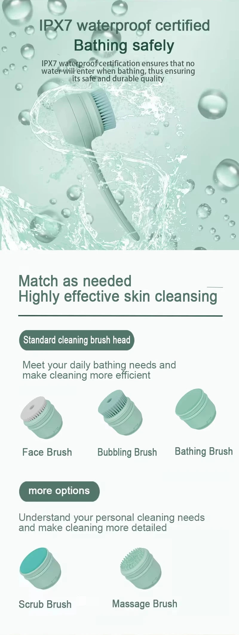 Electric Body Scrubber Brush