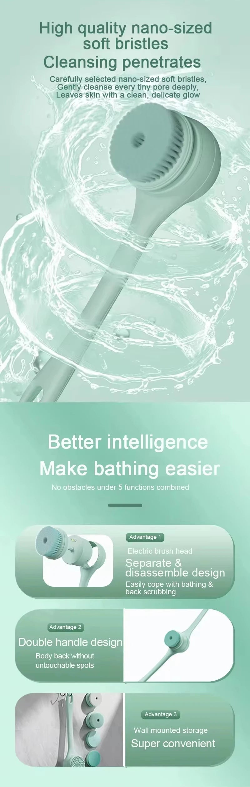 Electric Body Scrubber Brush