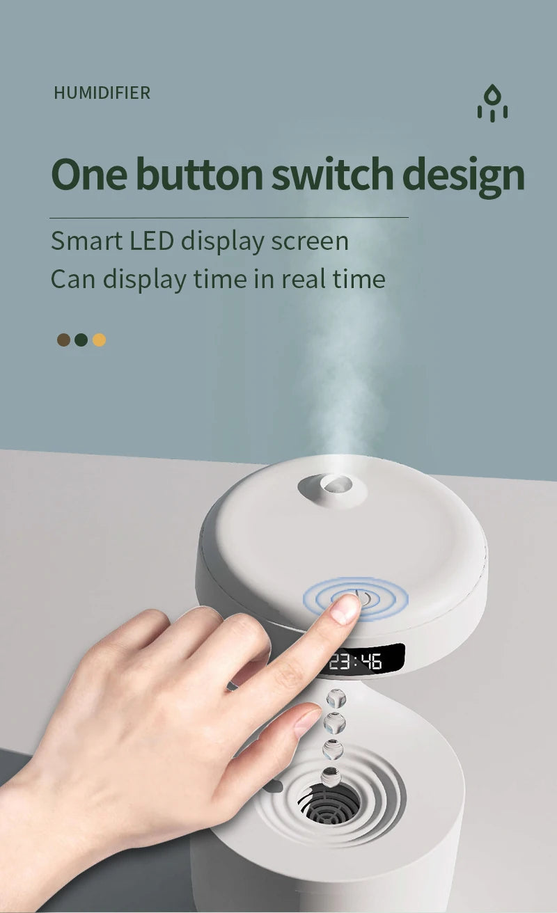 Anti-Gravity Humidifier with LED Display