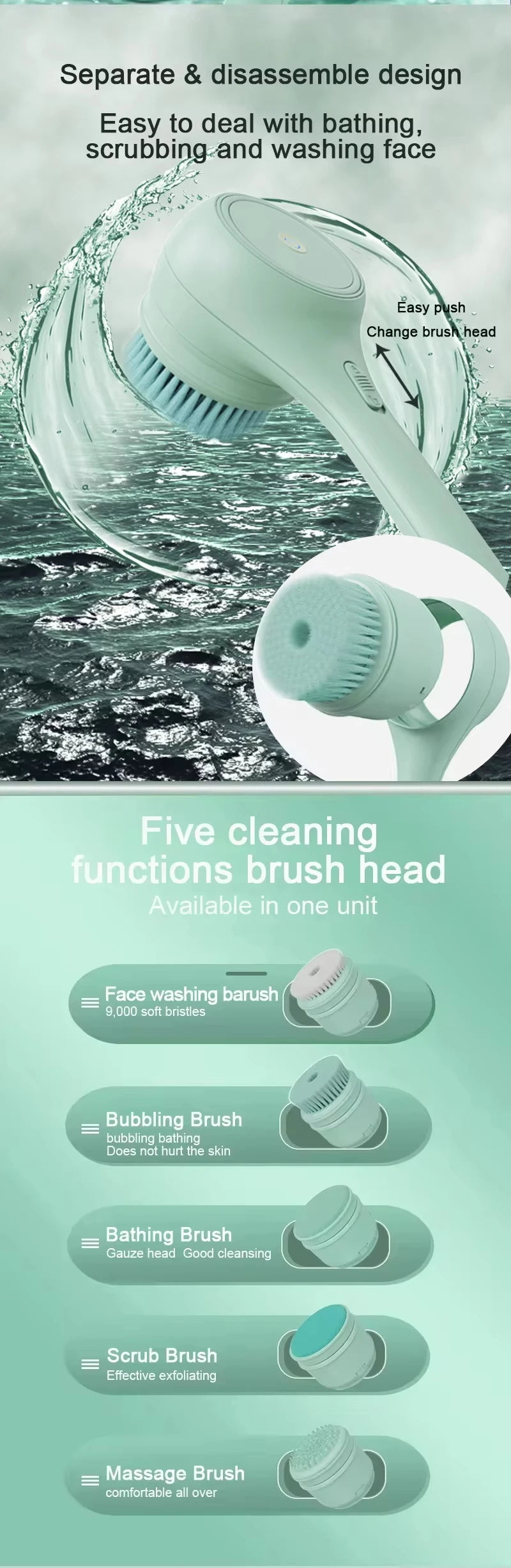 Electric Body Scrubber Brush